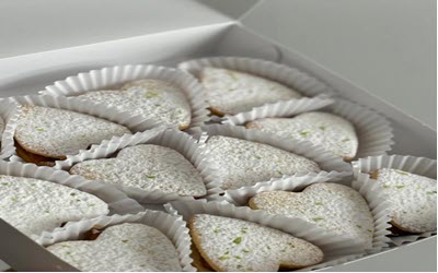 Caja de 12 alfajores artesanales Bakery by Maria - $40.000